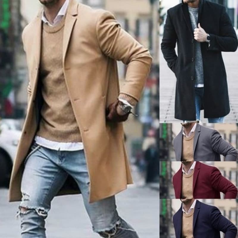 60代ファッション ハイグレードロング丈コート