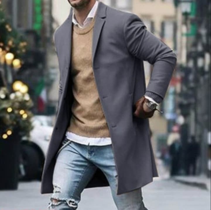 60代ファッション ハイグレードロング丈コート